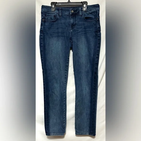 Pilcro and the Letterpress Stet Mid-Rise Straight Leg Denim Jeans Anthropologie - Picture 2 of 13